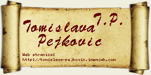 Tomislava Pejković vizit kartica